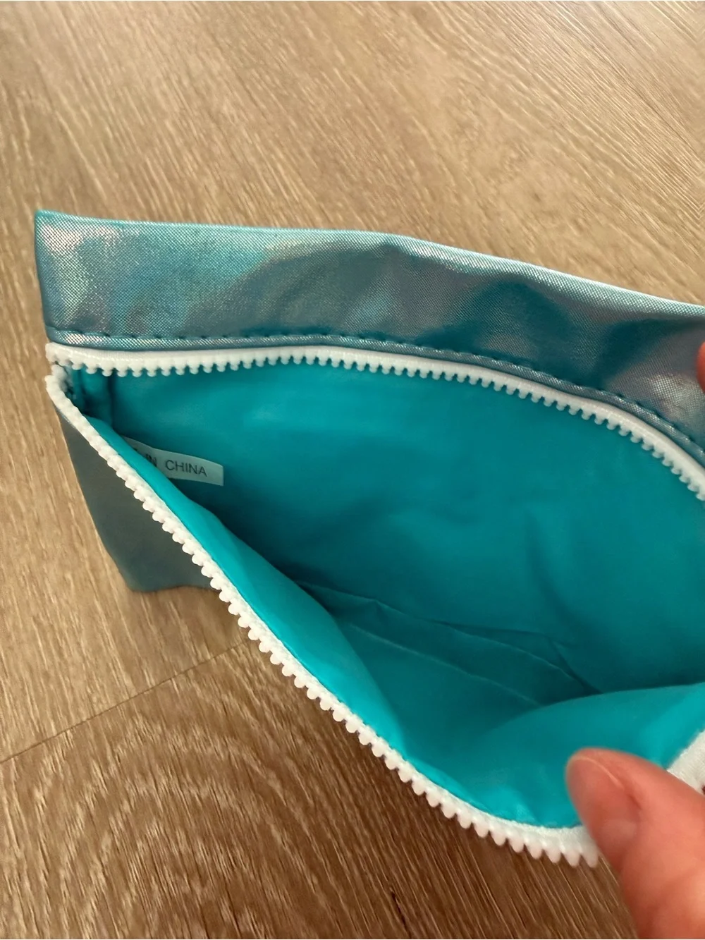 ipsy Trio of Cosmetic Pouches in Magenta, Rose Gold Sequin & Light Blue